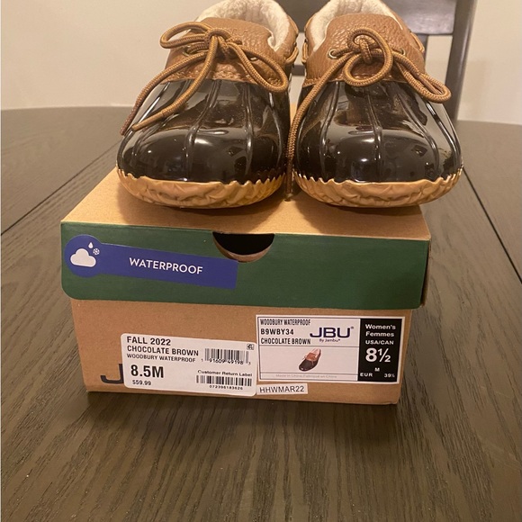JBU Jambu Duck Shoes Adult Womens 8.5 Woodbury Chocolate Brown Low Top Slip On - Picture 1 of 4